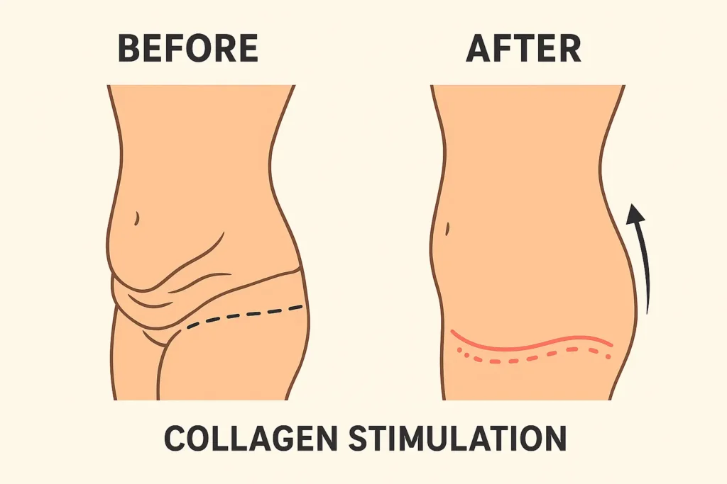 Before and after results for sagging skin after weight loss injections Yeovil