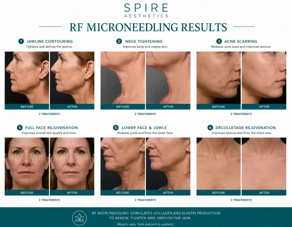 RF Microneedling Skin tightening Yeovil results