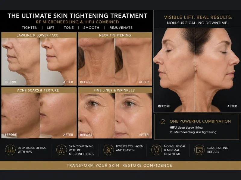Results of combined treatment for the ultimate skin tightening treatment Yeovil