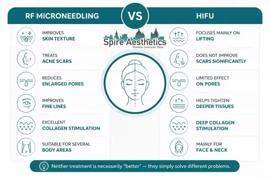 RF Microneedling vs HIFU: Which Treatment Gives Better Results Yeovil?